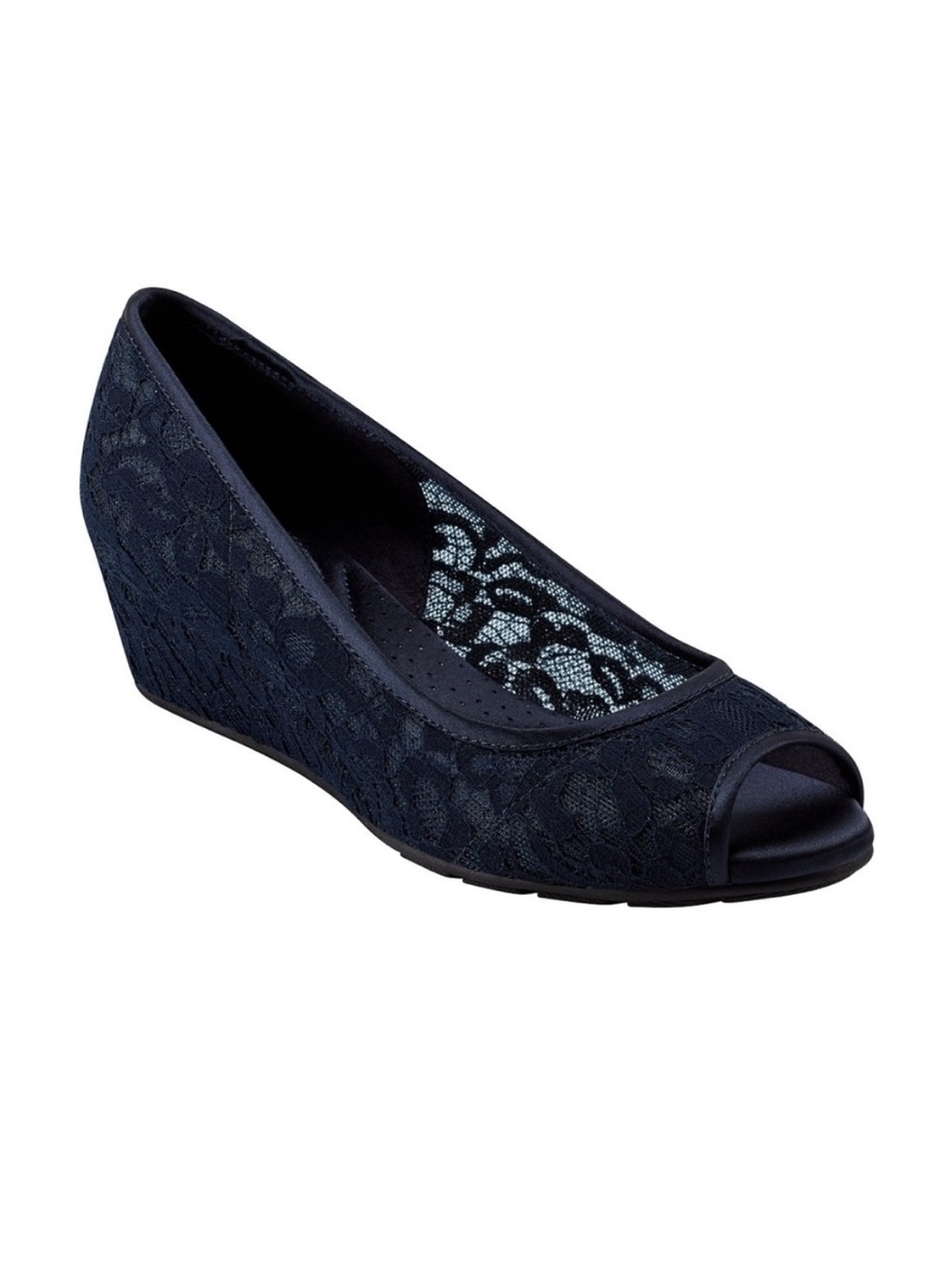 Bandolino Women's Candra Peep Toe Wedge Dress Pumps- Size 12